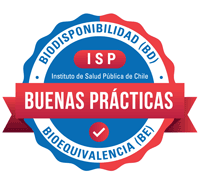 Certificación en Buenas Prácticas de Biodisponibilidad (BD) y Bioequivalencia (BE) otorgada por el Instituto de Salud Pública de Chile